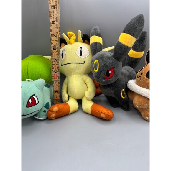 Pokemon Plush Toy Set Meowth Eevee Bulbasaur Umbreon 4 Pcs Mixed Color - Picture 6 of 6